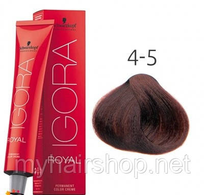 Краска для волос Schwarzkopf Professional Igora Royal 60 мл 4-5 Средний коричневый золотистый
Краска для волос Schwarzkopf Professional Igora Royal 60 мл 4-5 Средний коричневый золотистый