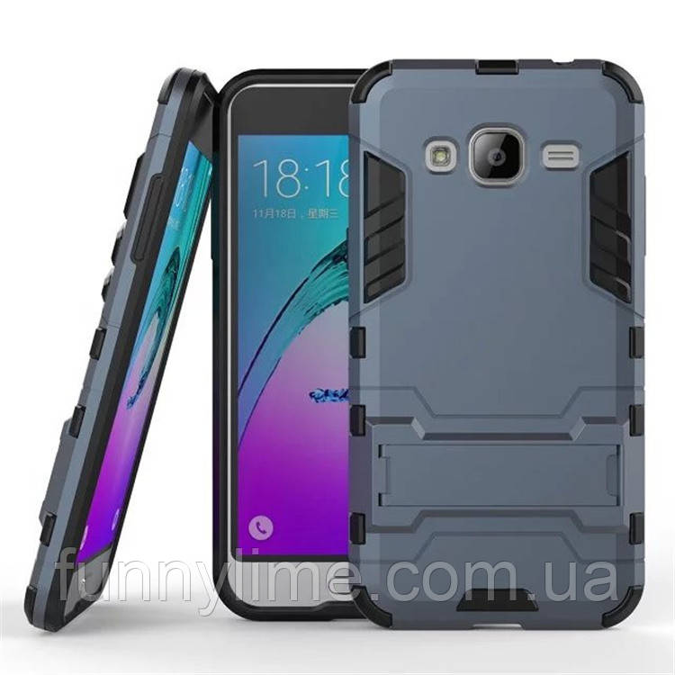 Чехол Iron для Samsung J3 2016 J320 бронированный Бампер Броня Dark Blue, Черный + синий
Чехол Iron для Samsung J3 2016 J320 бронированный Бампер Броня Dark Blue, Черный + синий