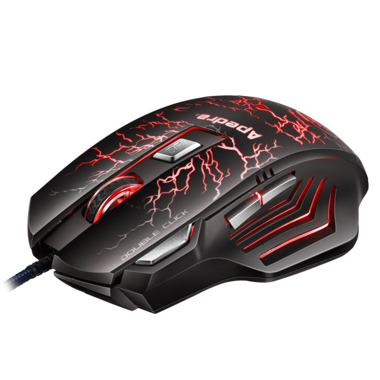 ☇Мышь Apedra A7 Black игровая проводная переключаемый dpi 3200 USB компьютерная 7 кнопок с подсветкой для ПК
☇Мышь Apedra A7 Black игровая проводная переключаемый dpi 3200 USB компьютерная 7 кнопок с подсветкой для ПК