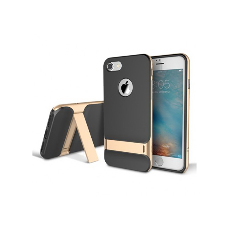 TPU+PC чехол Rock Royce Series с функцией подставки для Apple iPhone 7/8 Gold, Золото
TPU+PC чехол Rock Royce Series с функцией подставки для Apple iPhone 7/8 Gold, Золото