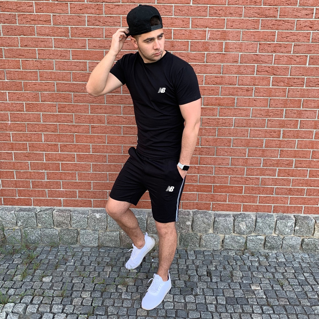 Комплект мужской футболка и шорты New Balance в стиле Нью Баланс, 100 % хлопок, код OS-0333. Черный XL
Комплект мужской футболка и шорты New Balance в стиле Нью Баланс, 100 % хлопок, код OS-0333. Черный XL