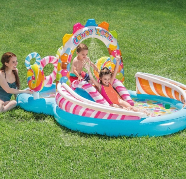 Надувной игровой центр Intex 57149 «Сладости», 259 х 191 х 130 см, с шариками, горкой и фонтаном
Надувной игровой центр Intex 57149 «Сладости», 259 х 191 х 130 см, с шариками, горкой и фонтаном