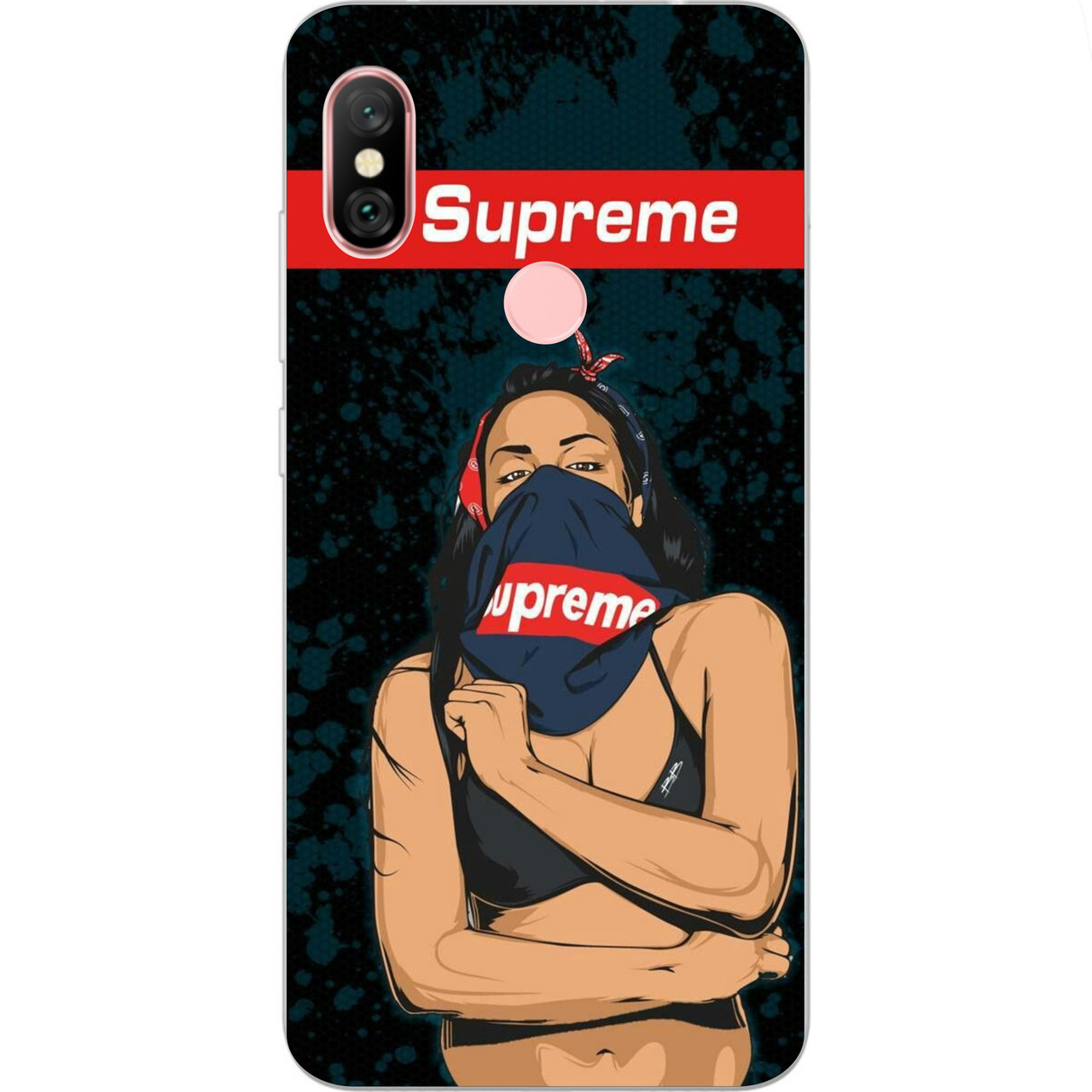Чехол силиконовый с картинкой для Xiaomi Redmi Note 6 Pro Девушка Supreme, Разные цвета
Чехол силиконовый с картинкой для Xiaomi Redmi Note 6 Pro Девушка Supreme, Разные цвета