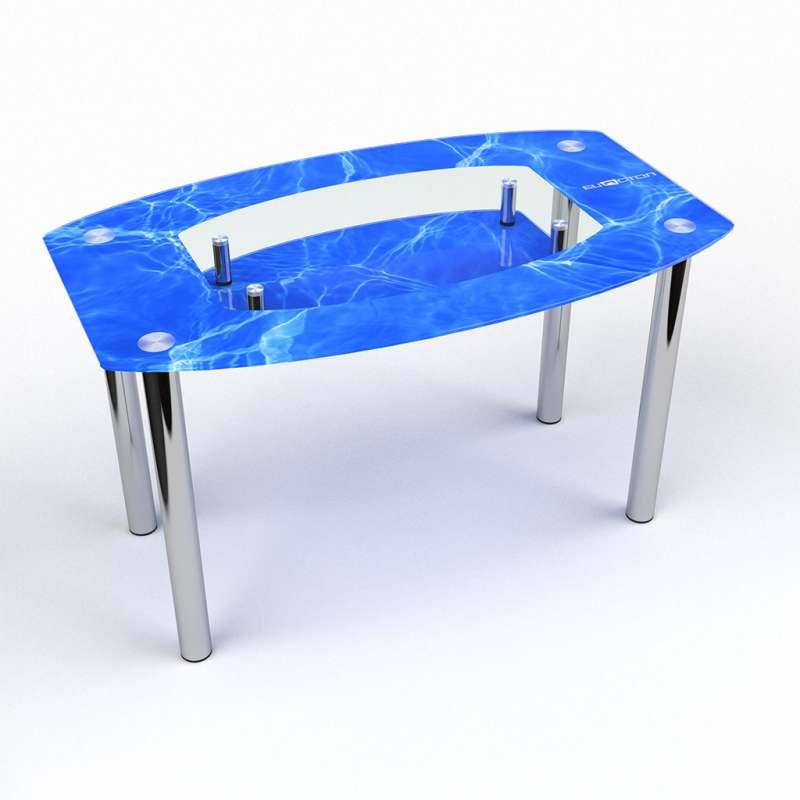 Стол кухонный стеклянный Бочка с полкой Acqua 91х61 *Эко (БЦ-стол ТМ) 120х75, Голубой
Стол кухонный стеклянный Бочка с полкой Acqua 91х61 *Эко (БЦ-стол ТМ) 120х75, Голубой
