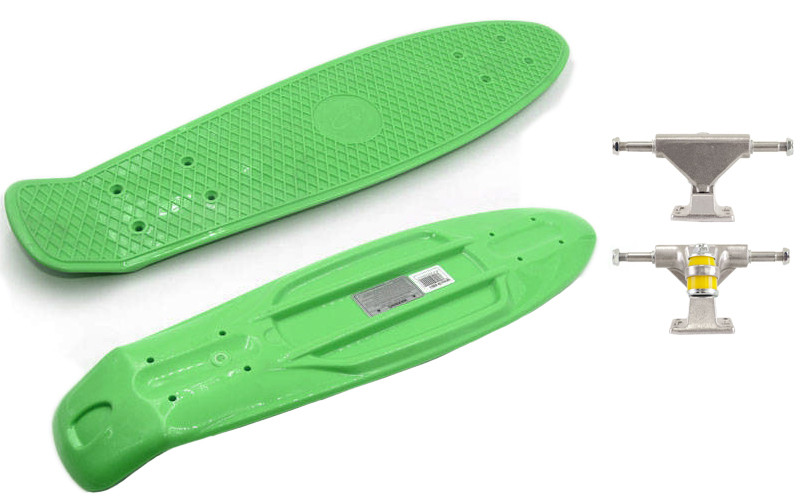 Дека для пенни борда с подвеской Fishskateboards (дека для пенни): нагрузка до 80кг, зеленый, Разные цвета
Дека для пенни борда с подвеской Fishskateboards (дека для пенни): нагрузка до 80кг, зеленый, Разные цвета