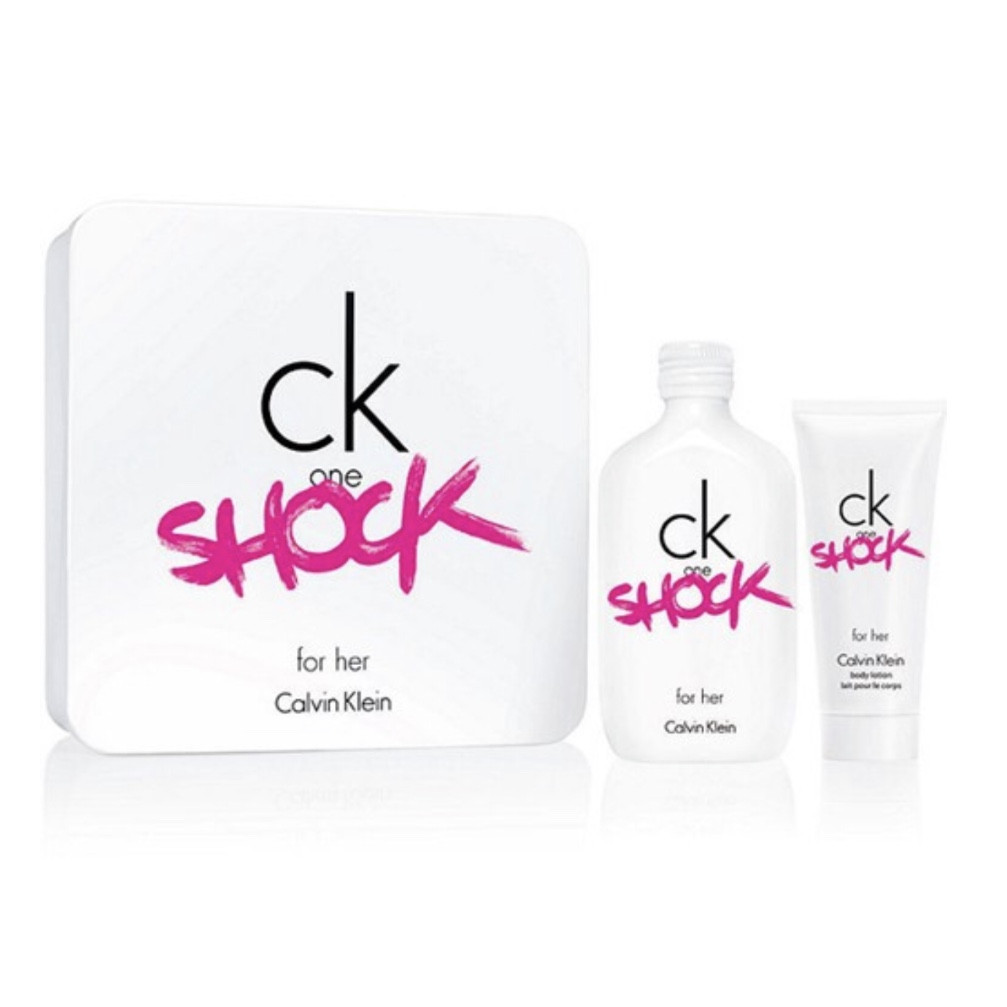 Женский подарочный набор CALVIN KLEIN CK One Shock for Her туалетная вода 200ml + лосьон для тела 100ml
Женский подарочный набор CALVIN KLEIN CK One Shock for Her туалетная вода 200ml + лосьон для тела 100ml
