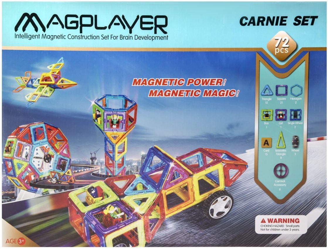 Конструктор магнитный детский MagPlayer MPB-72, из 72 элементов, Разные цвета
Конструктор магнитный детский MagPlayer MPB-72, из 72 элементов, Разные цвета