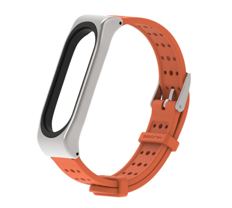 Силиконовый ремешок с перфорацией Primo Mijobs Classic для фитнес браслета Xiaomi Mi Band 3 - Dark Orang
Силиконовый ремешок с перфорацией Primo Mijobs Classic для фитнес браслета Xiaomi Mi Band 3 - Dark Orang