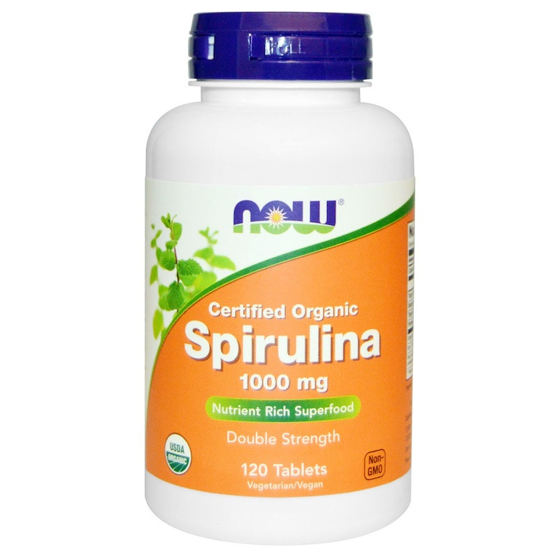 Органическая спирулина NOW Foods "Certified Organic Spirulina" двойная концентрация, 1000 мг (120 таблеток)
Органическая спирулина NOW Foods "Certified Organic Spirulina" двойная концентрация, 1000 мг (120 таблеток)