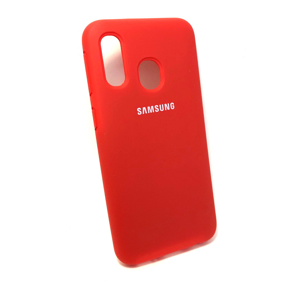 Чехол накладка для Samsung A40, A405 противоударный бампер Silicone Cover original красный
Чехол накладка для Samsung A40, A405 противоударный бампер Silicone Cover original красный