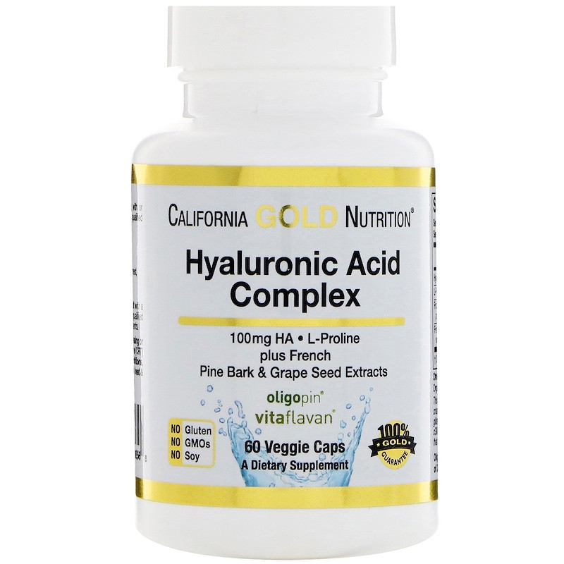 Гиалуроновая кислота California GOLD Nutrition "Hyaluronic Acid Complex" 100мг (60 капсул)
Гиалуроновая кислота California GOLD Nutrition "Hyaluronic Acid Complex" 100мг (60 капсул)