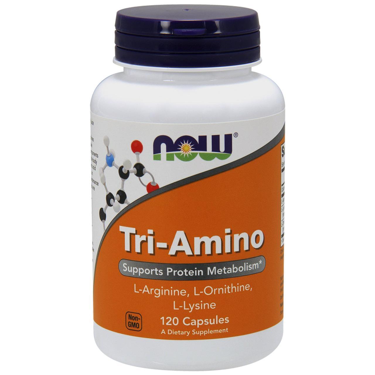Комплекс аминокислот NOW Foods "Tri-Amino" для поддержания белкового обмена (120 капсул)
Комплекс аминокислот NOW Foods "Tri-Amino" для поддержания белкового обмена (120 капсул)