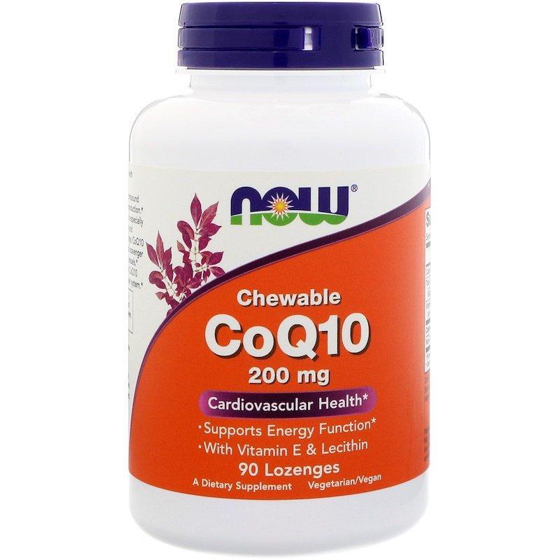 Коэнзим Q10 NOW Foods "Chewable CoQ10" с витамином Е и лецитином, 200 мг (90 леденцов)
Коэнзим Q10 NOW Foods "Chewable CoQ10" с витамином Е и лецитином, 200 мг (90 леденцов)
