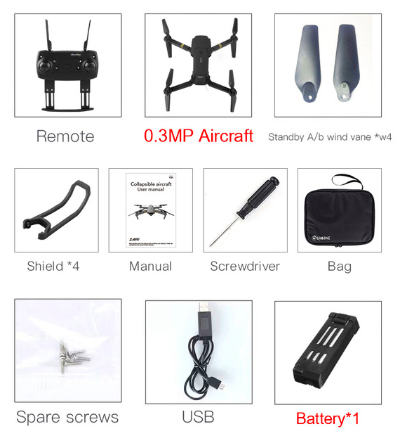 Eachine E58 Wi-Fi FPV с широкоугольной HD камерой, режим высокой фиксации, Складная рукоятка, радиоуправляемый камера 0,3 MP аккумулятор 1 , сумка
Eachine E58 Wi-Fi FPV с широкоугольной HD камерой, режим высокой фиксации, Складная рукоятка, радиоуправляемый камера 0,3 MP аккумулятор 1 , сумка