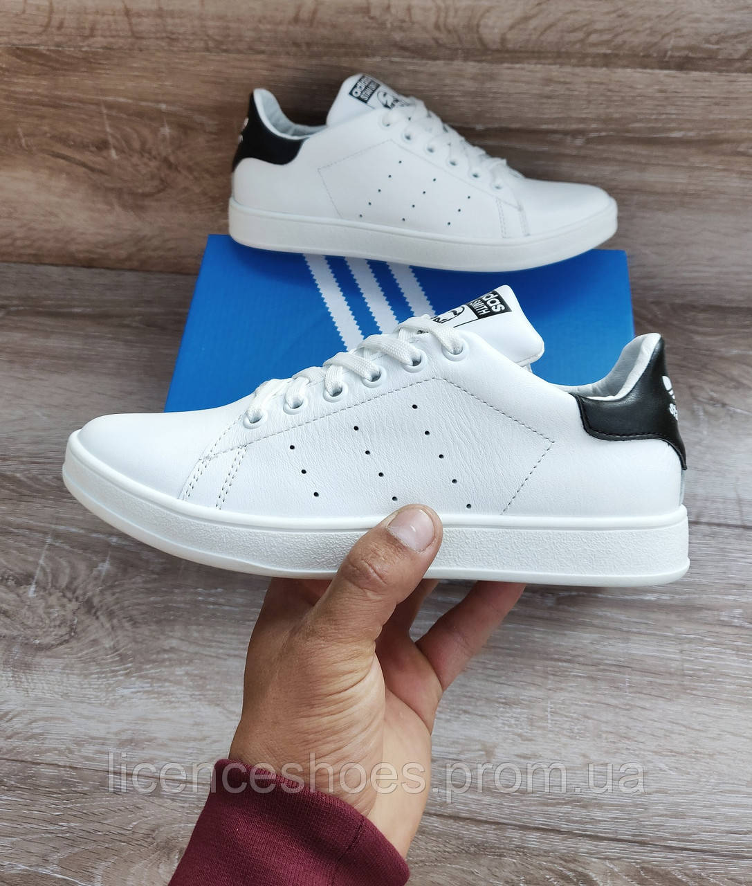 Женские кроссовки Adidas Stan Smith White Black. Натуральная кожа 40 - стопа в идеале надо 26.5см, Белый
Женские кроссовки Adidas Stan Smith White Black. Натуральная кожа 40 - стопа в идеале надо 26.5см, Белый