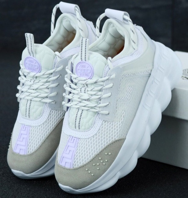 Женские кроссовки Versace Chain Reaction White 36-40р. весна-осень Живое фото (Реплика ААА+), Белый
Женские кроссовки Versace Chain Reaction White 36-40р. весна-осень Живое фото (Реплика ААА+), Белый