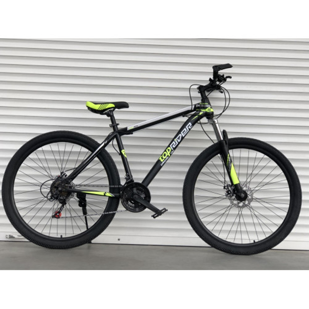 Спортивный велосипед черный с салатовым ТopRider 29" металлическая рама 19"насос крылья фляга рост 170 - 185см
Спортивный велосипед черный с салатовым ТopRider 29" металлическая рама 19"насос крылья фляга рост 170 - 185см