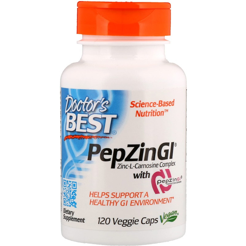 Комплекс цинк-L-карнозина Doctor's Best "PepZin GI" здоровье кишечной флоры (120 капсул)
Комплекс цинк-L-карнозина Doctor's Best "PepZin GI" здоровье кишечной флоры (120 капсул)
