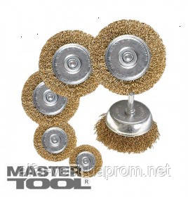 MasterTool Щетки из латунированной рифленой проволоки со стержнем 6 шт (торц. 75 мм, диск. 40/50/63/75/100 мм), Арт.: 19-9600
MasterTool Щетки из латунированной рифленой проволоки со стержнем 6 шт (торц. 75 мм, диск. 40/50/63/75/100 мм), Арт.: 19-9600