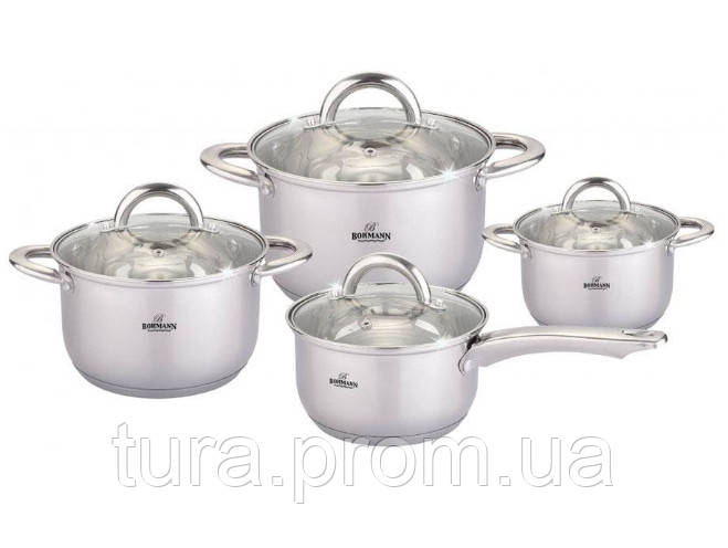Кухонный Набор Посуды 8 Предметов BOHMANN BH 0812 S Качественный Кухонный Комплект Кастрюль
Кухонный Набор Посуды 8 Предметов BOHMANN BH 0812 S Качественный Кухонный Комплект Кастрюль