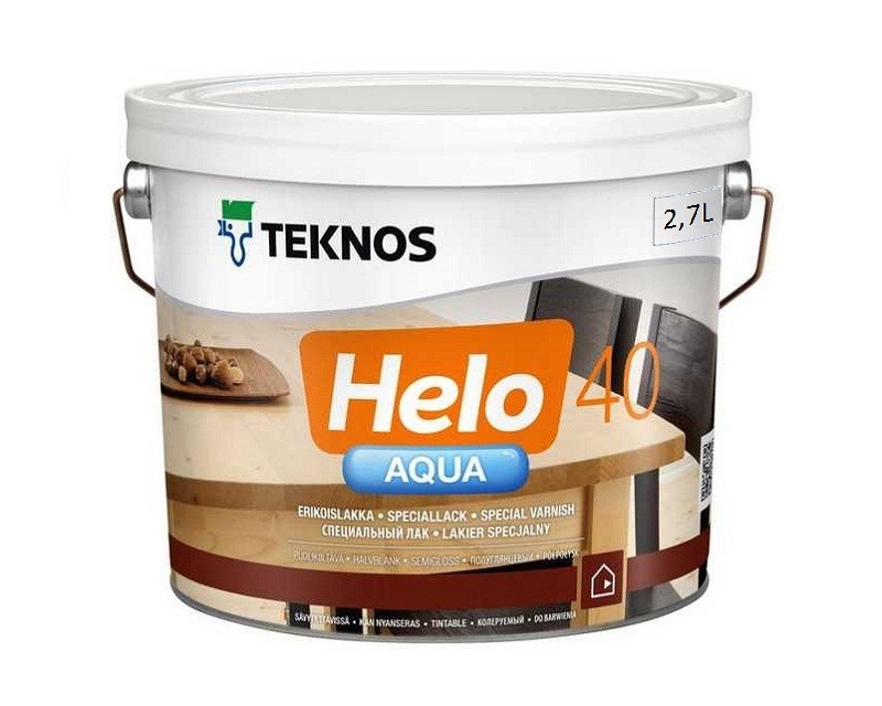 Лак для паркета и мебели TEKNOS HELO AQUA 40 полиуретановый полуглянцевый 2,7л
Лак для паркета и мебели TEKNOS HELO AQUA 40 полиуретановый полуглянцевый 2,7л