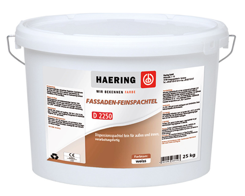Шпатлевка дисперсионная HAERING FASSADEN-FEINSPACHTEL D2250 фасадная 25кг, Белый
Шпатлевка дисперсионная HAERING FASSADEN-FEINSPACHTEL D2250 фасадная 25кг, Белый