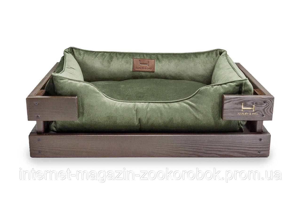 Лежак c каркасом для собак Harley and Cho Dreamer Brown + Green Velur 3020233, 70*50 см
Лежак c каркасом для собак Harley and Cho Dreamer Brown + Green Velur 3020233, 70*50 см
