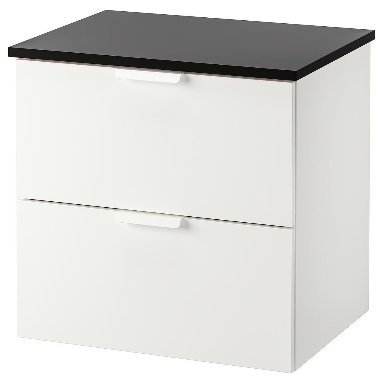 IKEA GODMORGON/TOLKEN Шкаф под умывальник со столешницей, белый, антрацит (992.954.23)
IKEA GODMORGON/TOLKEN Шкаф под умывальник со столешницей, белый, антрацит (992.954.23)
