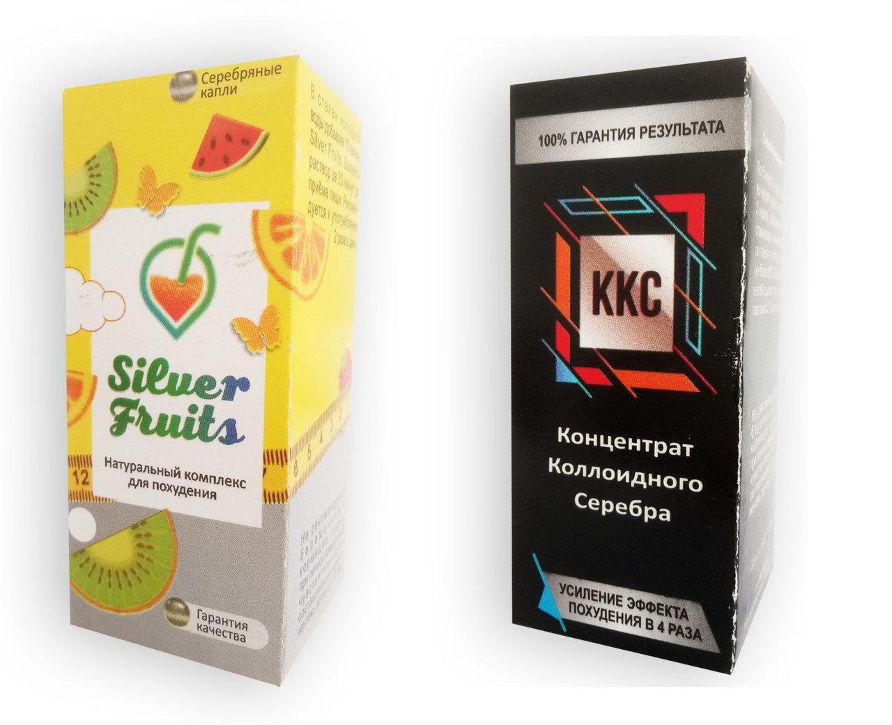 Silver Fruits - Капли + ККС - Концентрат коллоидного серебра - Комплекс для похудения (Силвер Фрутс)
Silver Fruits - Капли + ККС - Концентрат коллоидного серебра - Комплекс для похудения (Силвер Фрутс)