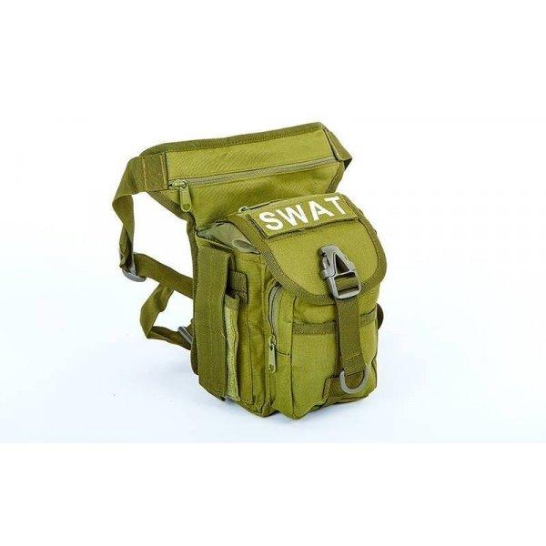 Сумка тактическая на бедро SWAT (PL, нейлон оксфорд 900D, р-р 28х27х10см) RT-38, Оливковый
Сумка тактическая на бедро SWAT (PL, нейлон оксфорд 900D, р-р 28х27х10см) RT-38, Оливковый