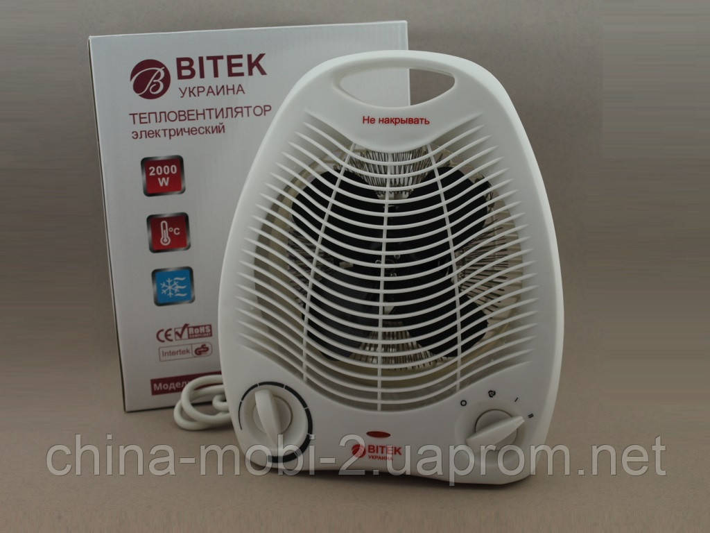 BITEK BT-4117 электрический бытовой напольный тепловентилятор 2000W, белый
BITEK BT-4117 электрический бытовой напольный тепловентилятор 2000W, белый