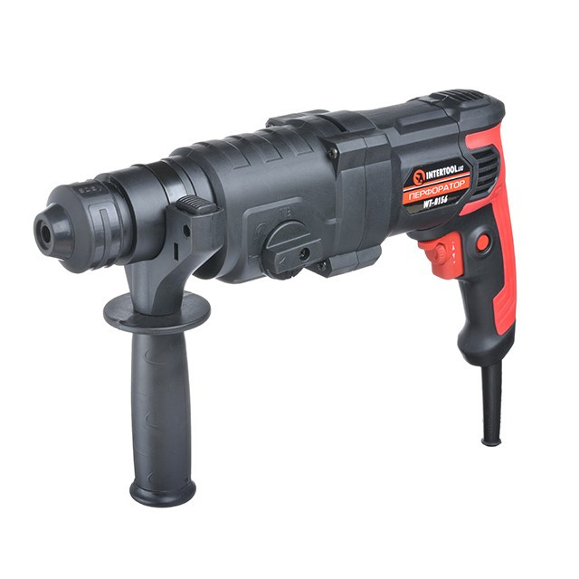 Перфоратор 1000 Вт, 3.5 Дж, 0-1100 об/мин, 0-4700 уд/мин, 3 режима INTERTOOL WT-0156
Перфоратор 1000 Вт, 3.5 Дж, 0-1100 об/мин, 0-4700 уд/мин, 3 режима INTERTOOL WT-0156