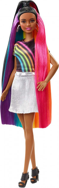 Кукла Барби Радужное сияние волос Barbie Rainbow Sparkle HairDoll with Extra-Long Brunette Rainbow Hair(FXN97)
Кукла Барби Радужное сияние волос Barbie Rainbow Sparkle HairDoll with Extra-Long Brunette Rainbow Hair(FXN97)
