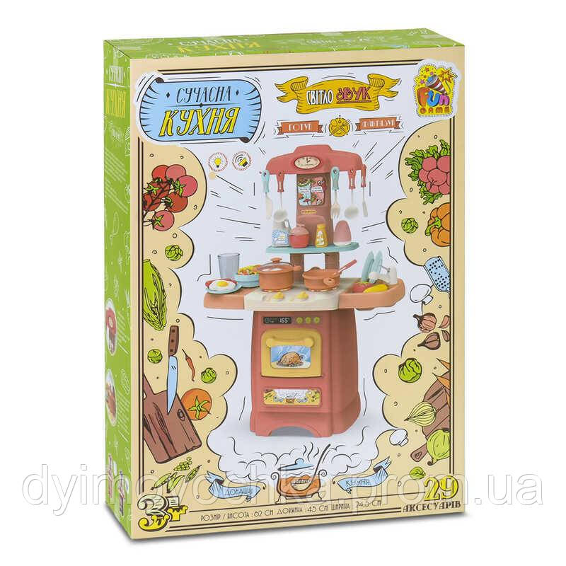 Игровой набор "Сучасна Кухня" 7425, свет, звук, 29 аксессуаров, 2 цвета, "FUN GAME"
Игровой набор "Сучасна Кухня" 7425, свет, звук, 29 аксессуаров, 2 цвета, "FUN GAME"