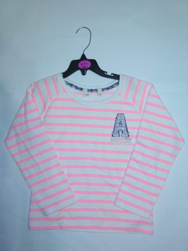 Кофта для дівчинки 122 см (6-7 years) білий в рожеву полоску буква А Primark 55142, Белый
Кофта для дівчинки 122 см (6-7 years) білий в рожеву полоску буква А Primark 55142, Белый