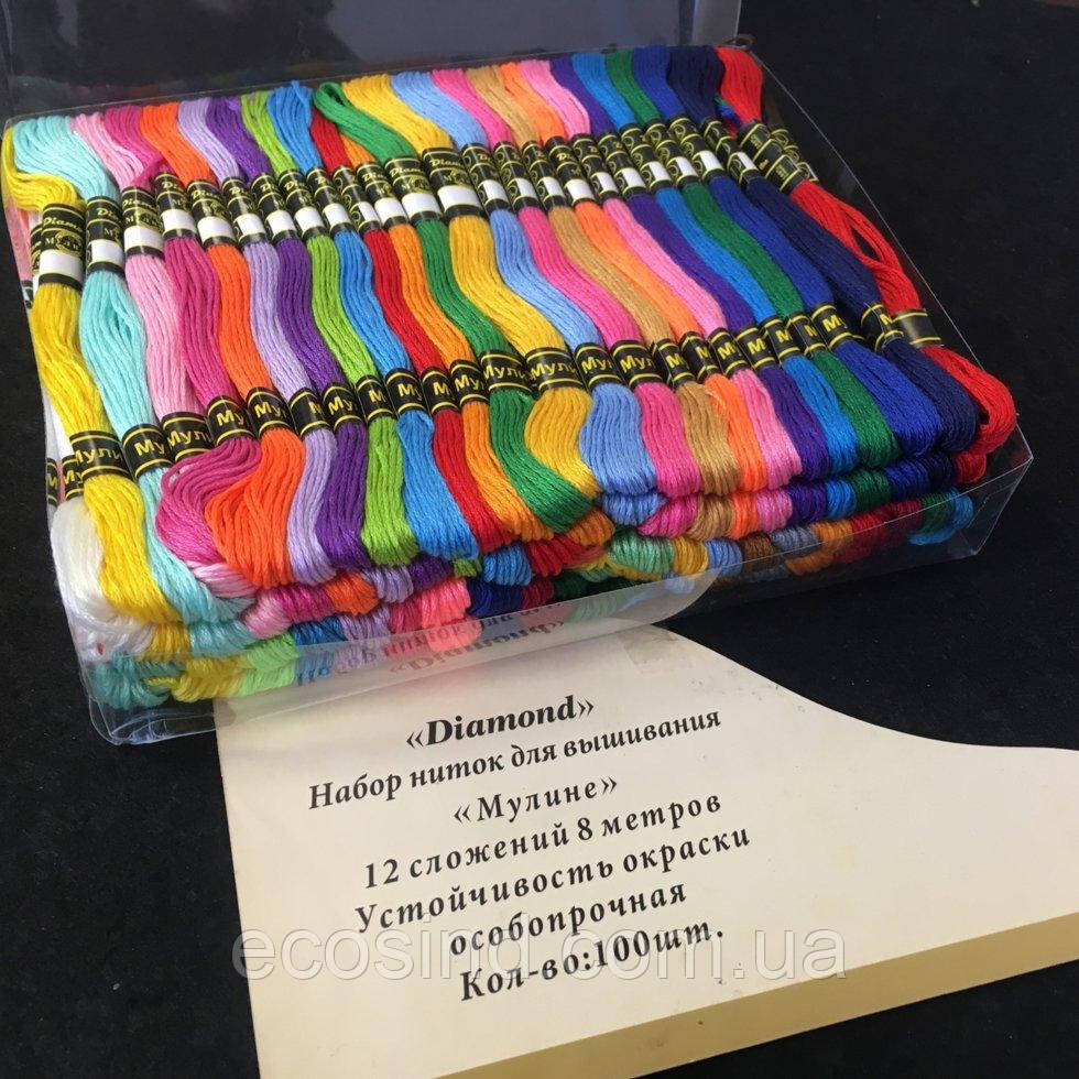 (100шт 12 сложений по 8м) Набор мулине (нитки для вышивания) Цвета - МИКС (657-Л-0608)
(100шт 12 сложений по 8м) Набор мулине (нитки для вышивания) Цвета - МИКС (657-Л-0608)