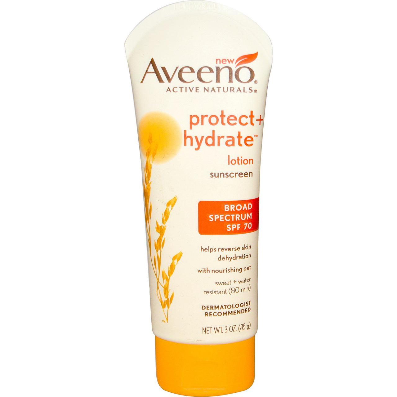 Aveeno, Active Naturals, Protect + Hydrate, солнцезащитный лосьон, SPF 70, 85 г (3 унции)
Aveeno, Active Naturals, Protect + Hydrate, солнцезащитный лосьон, SPF 70, 85 г (3 унции)