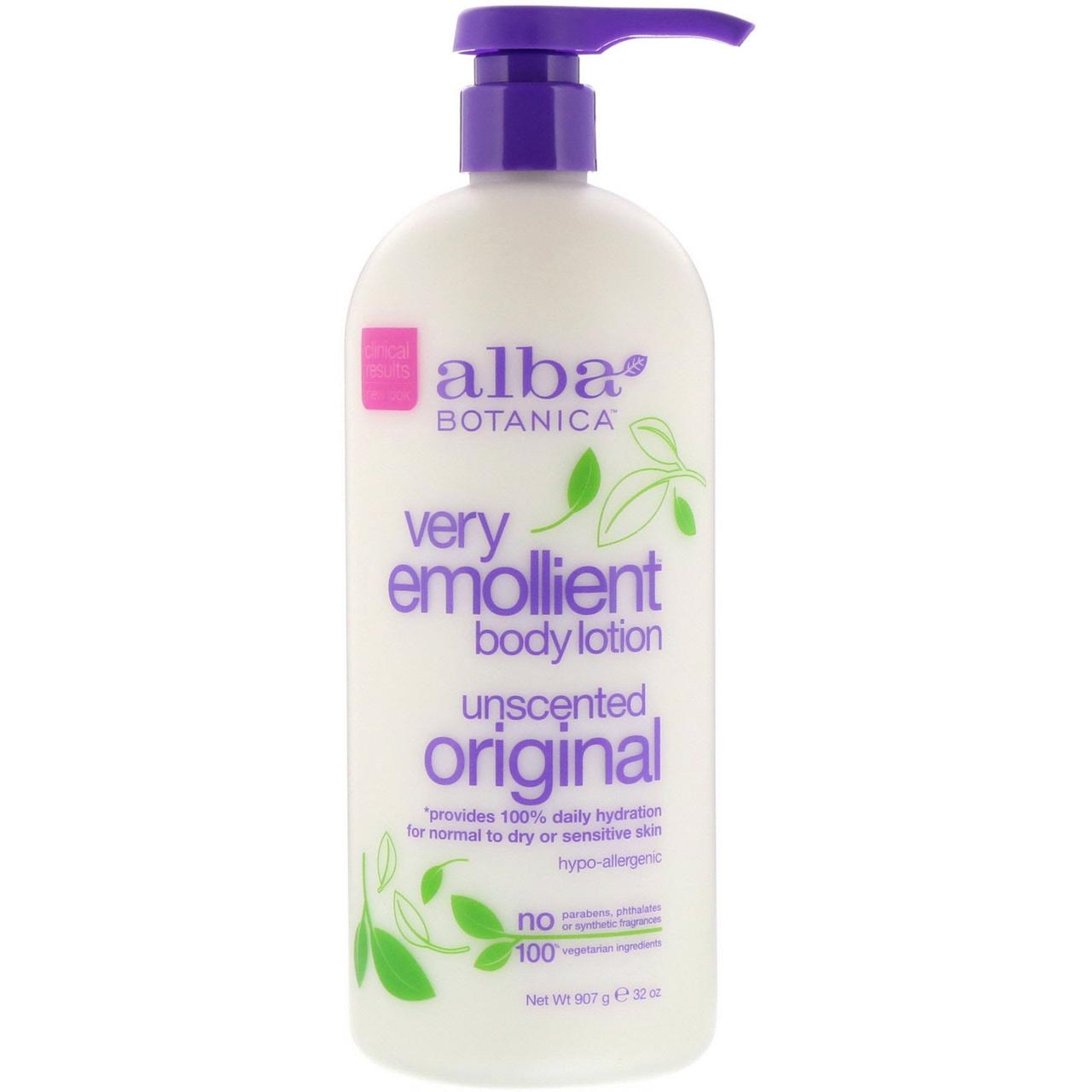 Alba Botanica, Very Emollient, смягчающий лосьон для тела, без запаха, оригинальный, 907 г (32 унции)
Alba Botanica, Very Emollient, смягчающий лосьон для тела, без запаха, оригинальный, 907 г (32 унции)