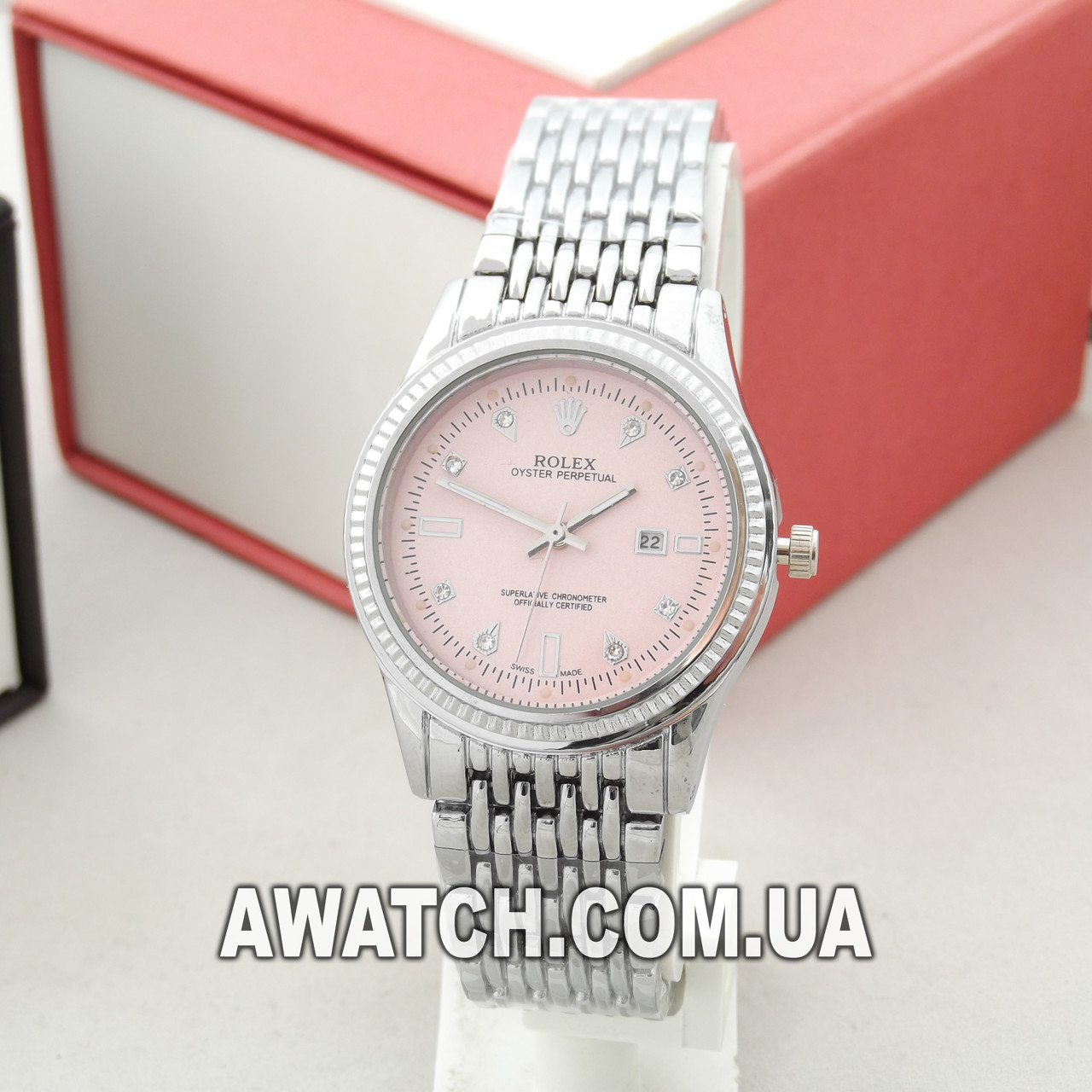 Женские кварцевые наручные часы Rolex A170-1 / Ролекс на металлическом браслете серебристого цвета
Женские кварцевые наручные часы Rolex A170-1 / Ролекс на металлическом браслете серебристого цвета