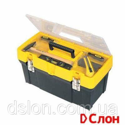Ящик STANLEY 1-93-285 "Classic" 19", 485x248x235мм, пластмассовый с органайзером в крышке.
Ящик STANLEY 1-93-285 "Classic" 19", 485x248x235мм, пластмассовый с органайзером в крышке.