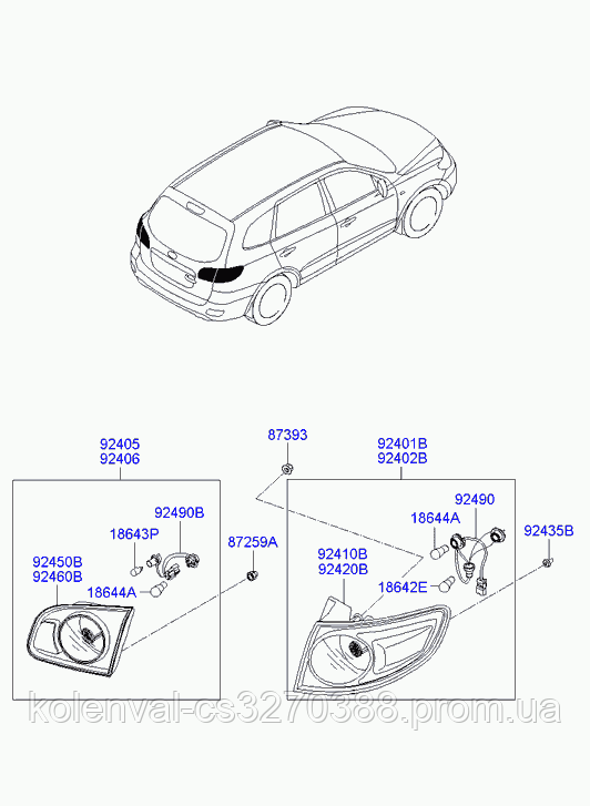Фонарь задний внутренний правый Hyundai Santa FE 2006-2012 (оригинал) б.у 924062B040
Фонарь задний внутренний правый Hyundai Santa FE 2006-2012 (оригинал) б.у 924062B040