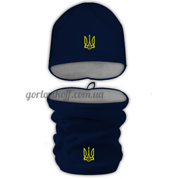 Набор Бафф (Горловик) + Шапка в стиле Украина тёмно синий / серый, Темно синий/серый
Набор Бафф (Горловик) + Шапка в стиле Украина тёмно синий / серый, Темно синий/серый