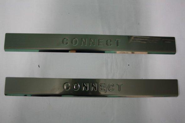 Ford Connect 2006-2009 гг. Накладки на пороги с гравировкой (2 шт, нерж) Без надписи - Турецкая сталь
Ford Connect 2006-2009 гг. Накладки на пороги с гравировкой (2 шт, нерж) Без надписи - Турецкая сталь