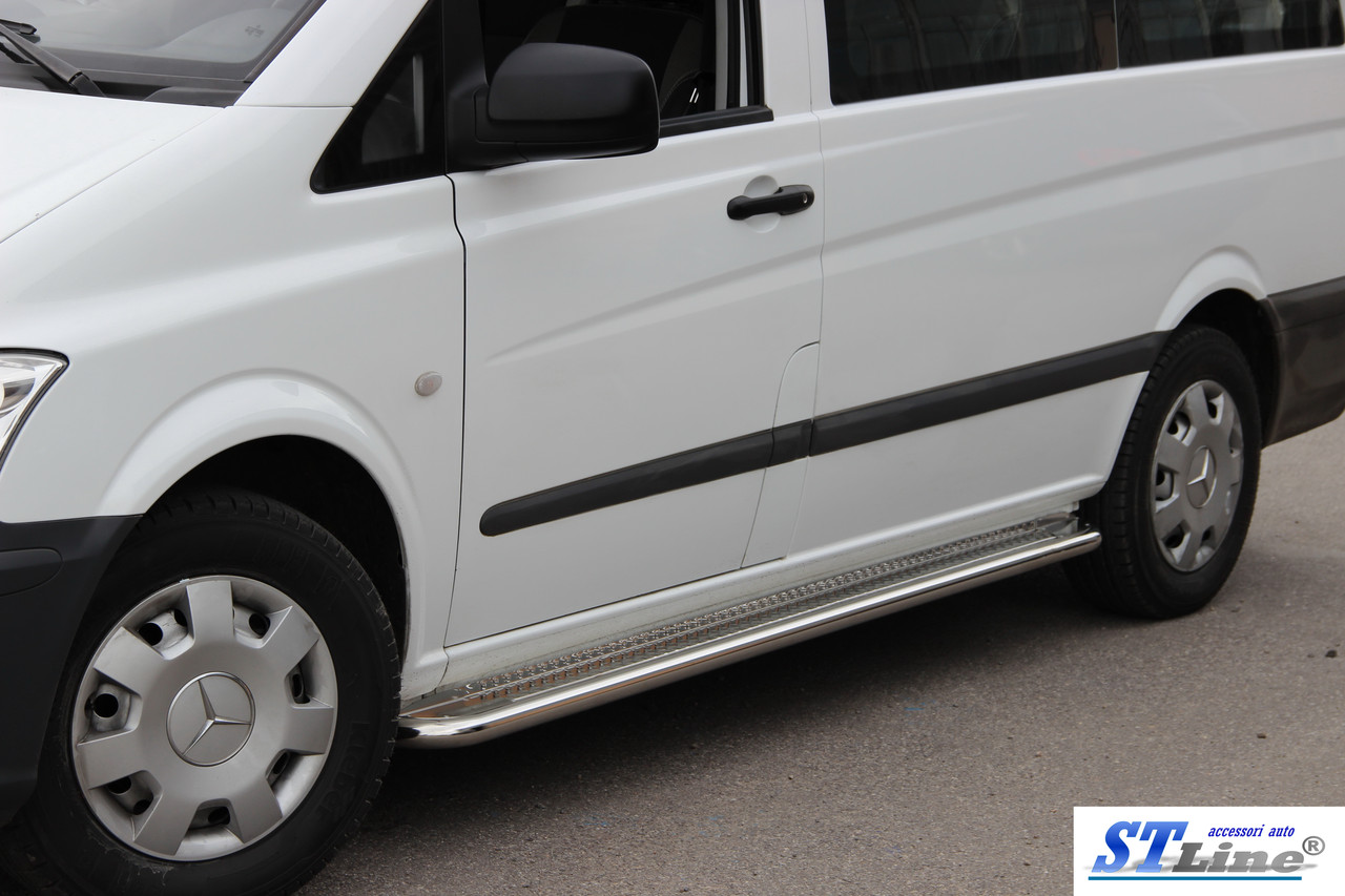 Mercedes Vito (10-14) боковые пороги подножки площадки на для Мерседес Вито Mercedes Vito (10-14) длин база d60х1,6мм
Mercedes Vito (10-14) боковые пороги подножки площадки на для Мерседес Вито Mercedes Vito (10-14) длин база d60х1,6мм