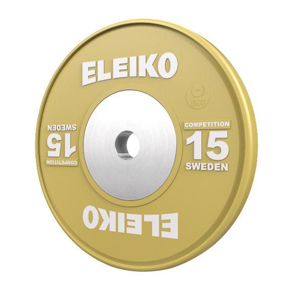 Олимпийский диск Eleiko для соревнований по тяжелой атлетике 15 кг цветной 3001119-15, Желтый
Олимпийский диск Eleiko для соревнований по тяжелой атлетике 15 кг цветной 3001119-15, Желтый