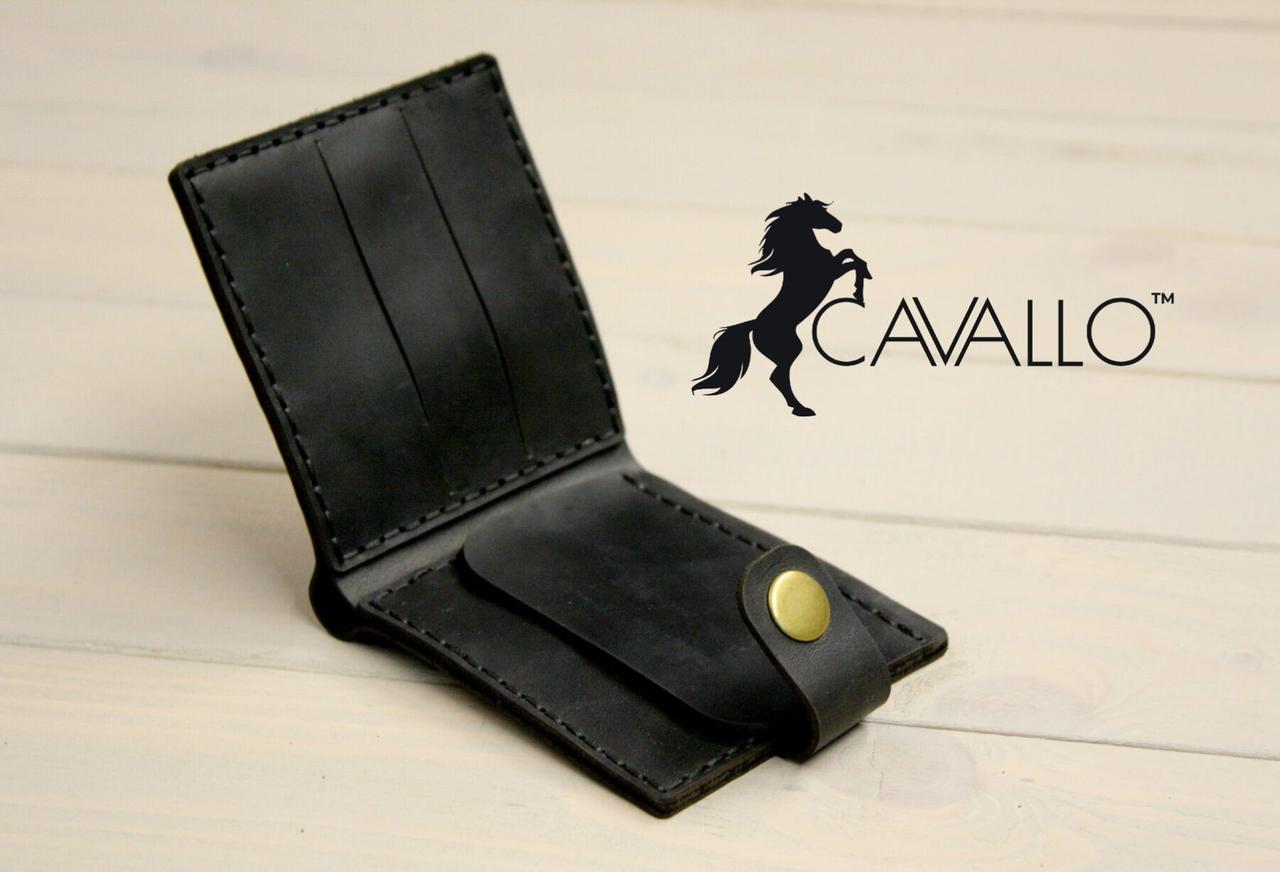 Мужской кошелек из натуральной кожи с монетницей Cavallo™ Crazy Horse Classic, черный С0005
Мужской кошелек из натуральной кожи с монетницей Cavallo™ Crazy Horse Classic, черный С0005