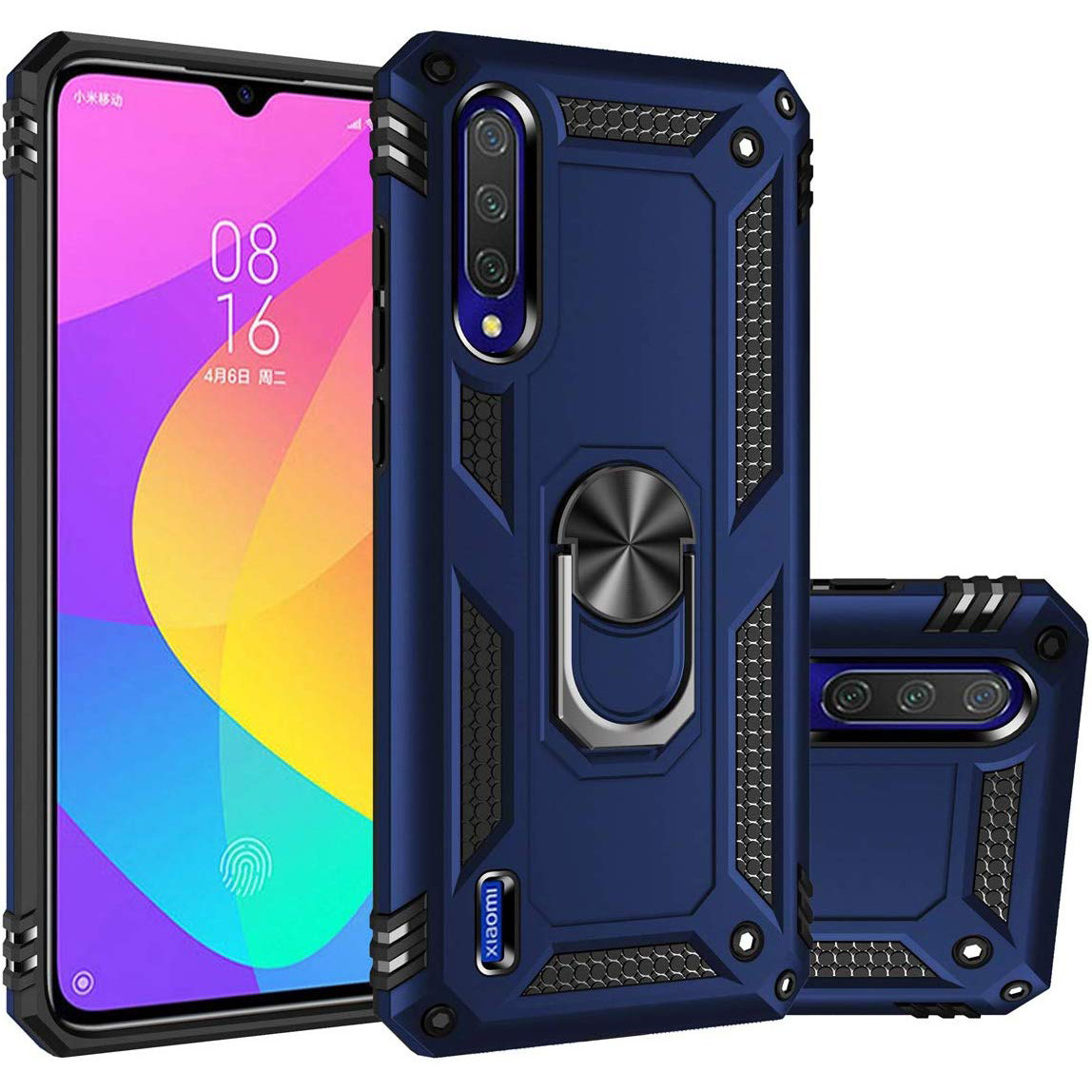 Ударопрочный чехол Serge Ring магнитный держатель для Xiaomi Mi A3 (CC9e), Темно-синий
Ударопрочный чехол Serge Ring магнитный держатель для Xiaomi Mi A3 (CC9e), Темно-синий