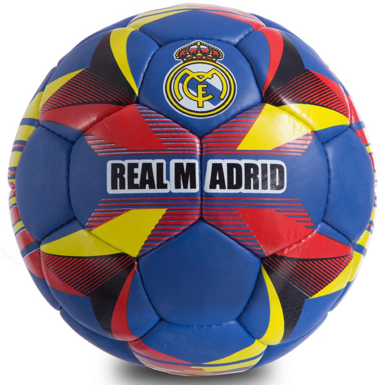 Мяч футбольный 5 размера РЕАЛ МАДРИД REAL MADRID сшитый вручную синий (СПО FB-0688)
Мяч футбольный 5 размера РЕАЛ МАДРИД REAL MADRID сшитый вручную синий (СПО FB-0688)
