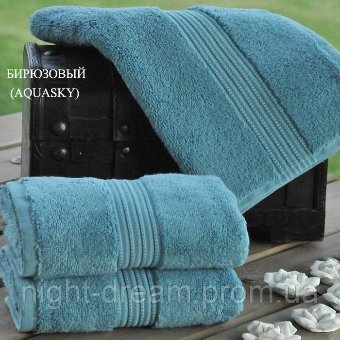 Махровое полотенце 50х90 MASAL от Eke Home бирюзовый