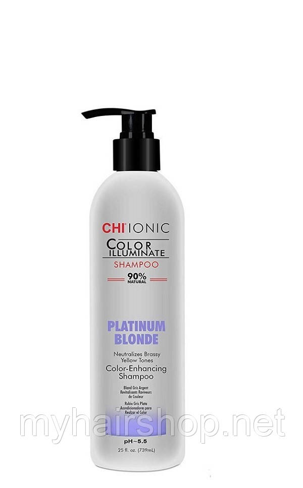 Шампунь тонирующий Платиновый Блонд CHI Ionic Color Illuminate Platinum Blonde Shampoo 739 мл
Шампунь тонирующий Платиновый Блонд CHI Ionic Color Illuminate Platinum Blonde Shampoo 739 мл